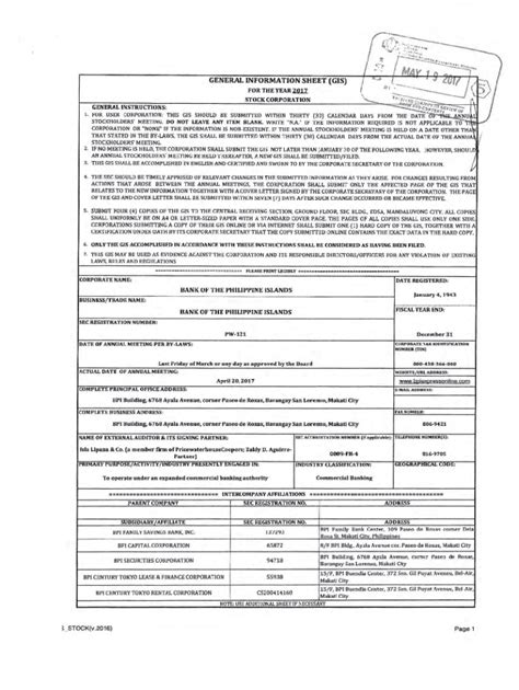 gis form 2020|MC No. 30 s.2020Revision of the General Information Sheet.